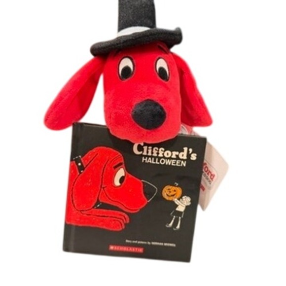 Other - Clifford the Big Red Dog Plush Hat Book Character Stuffed Toy